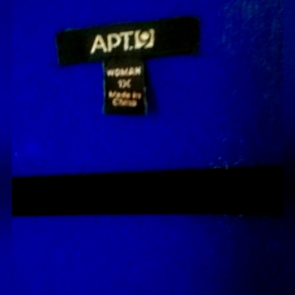 Apt. 9 Long Sleeve Royal Blue Crop Jacket - Picture 2 of 5